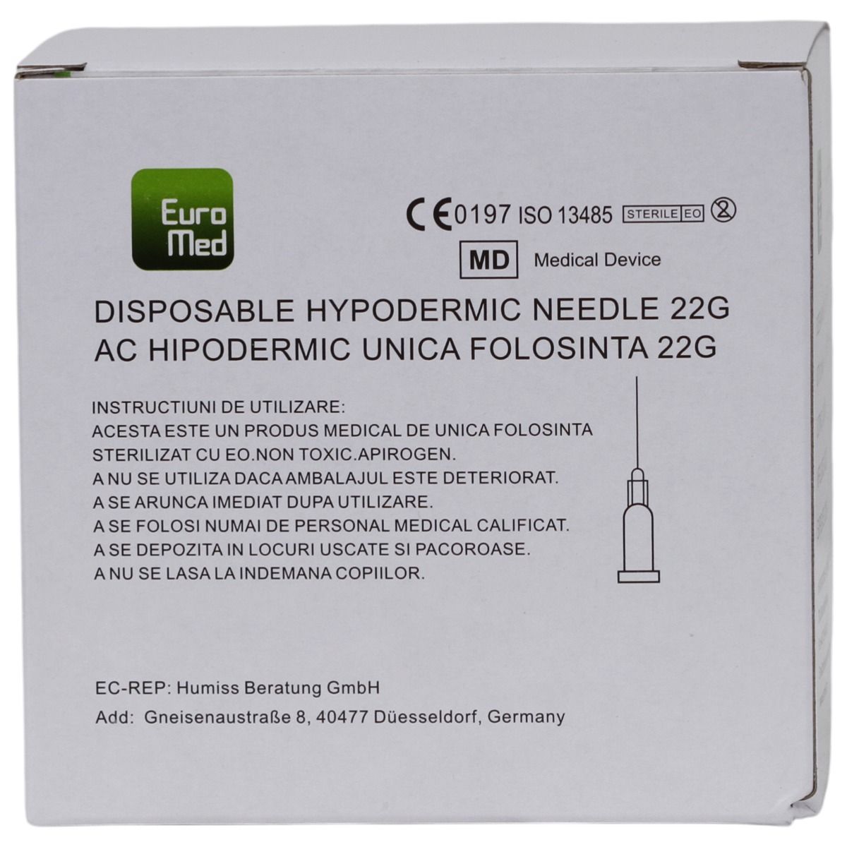 Ace injecție sterile 22G, 2” – Precizie și Siguranță — imaginea 5