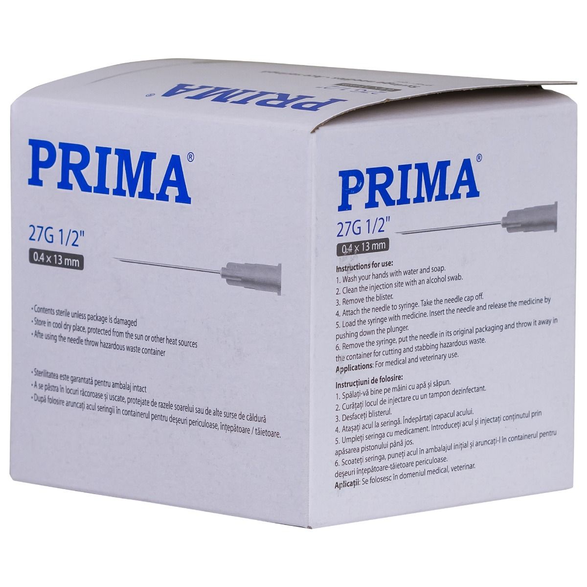 Ace sterile PRIMA 27G, 0.4x13mm, pentru injecții stomatologice — imaginea 5