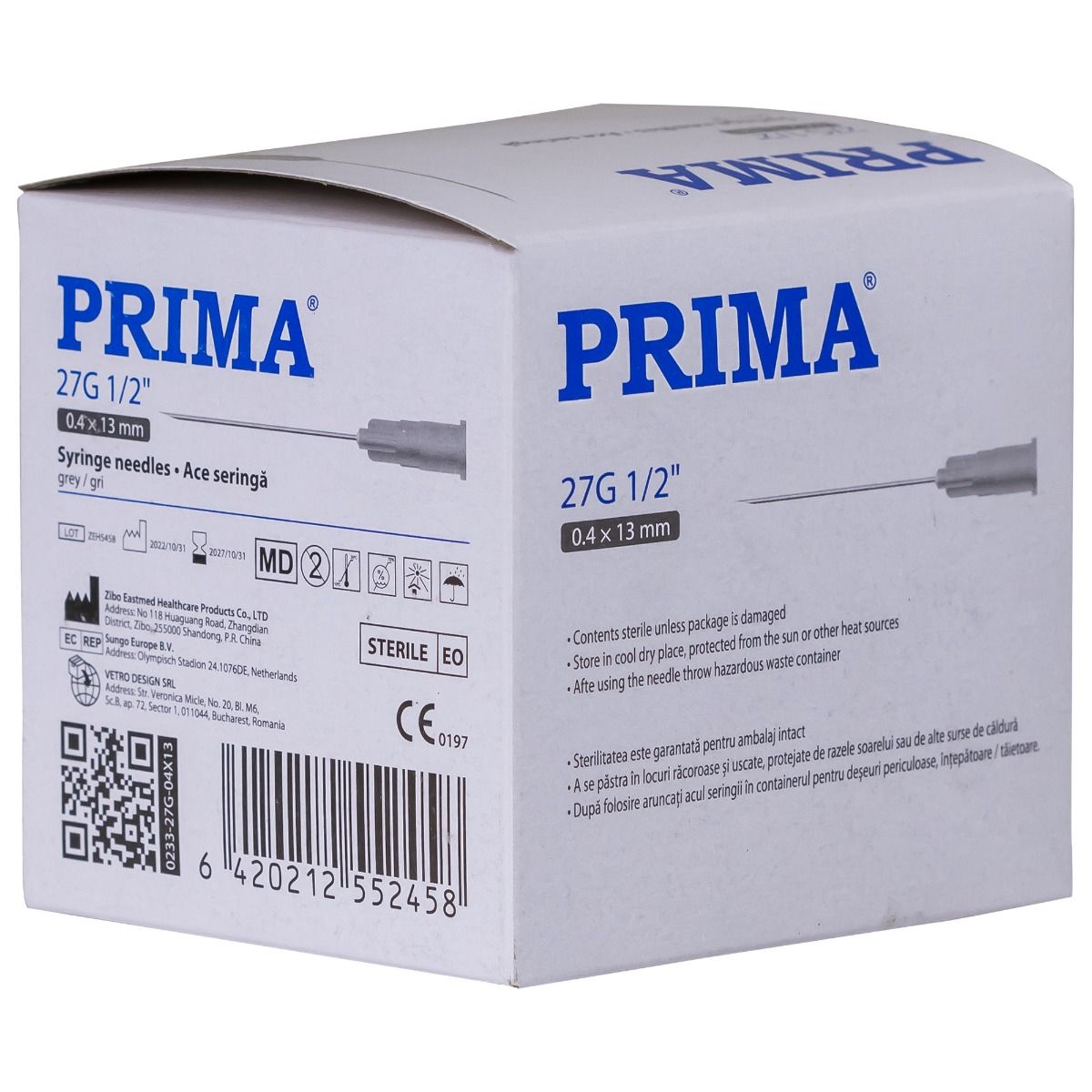 Ace sterile PRIMA 27G, 0.4x13mm, pentru injecții stomatologice — imaginea 6