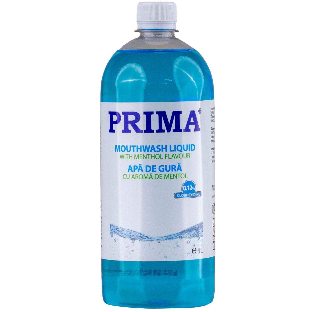 Apă de Gură PRIMA cu Clorhexidină 0.12%, Mentolată, 1L