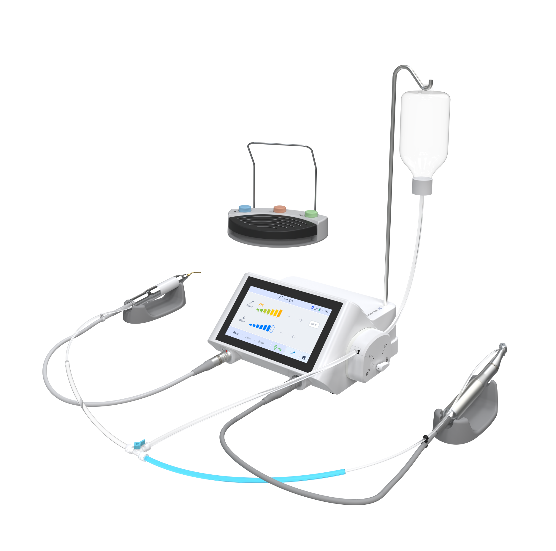 Sistem chirurgical dentar 3-în-1 COXO C-Explorer SG cu micromotor, piezo și fiziodispenser
