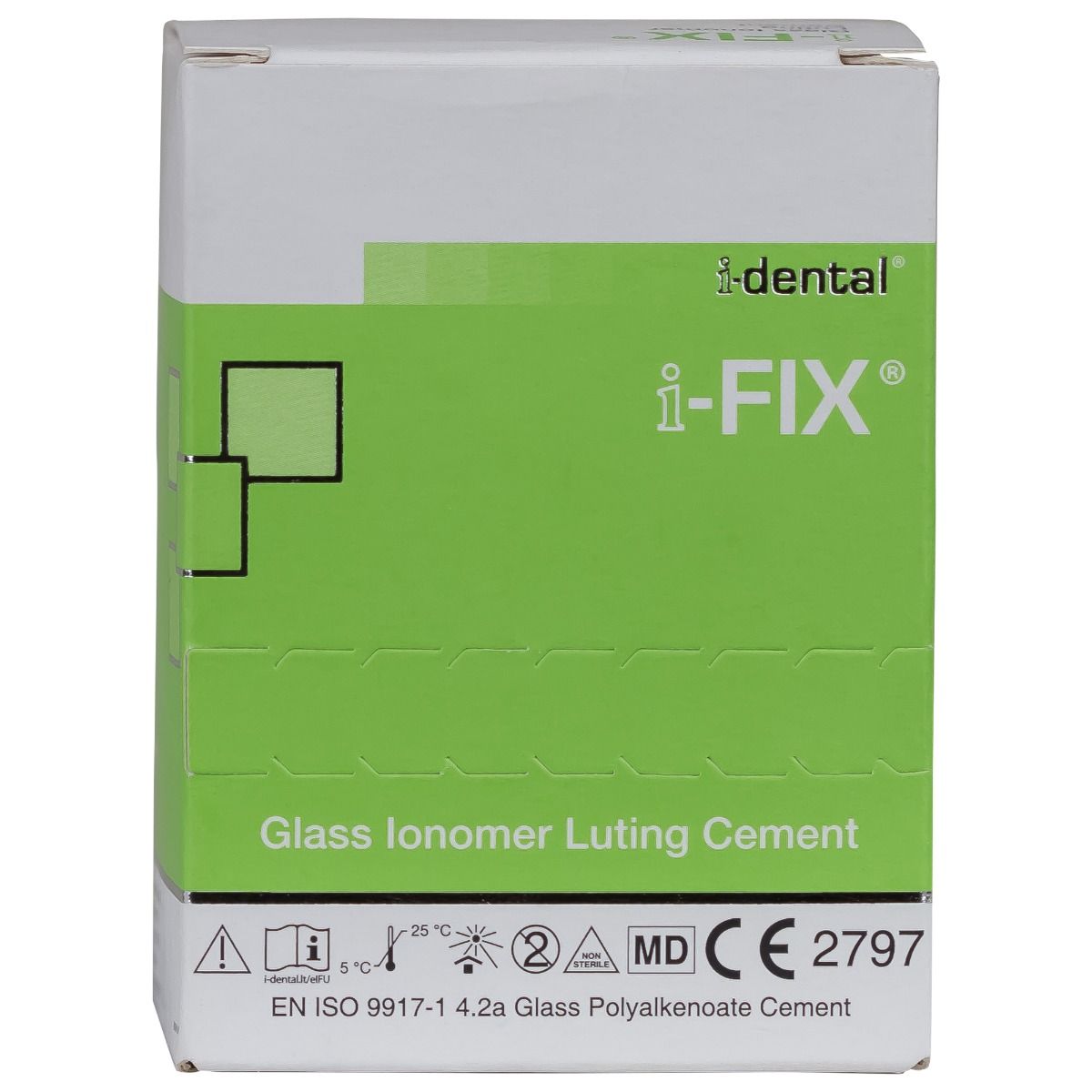 Ciment Glass Ionomer i-FIX pentru Coroane și Punți, 20g+10ml — imaginea 2