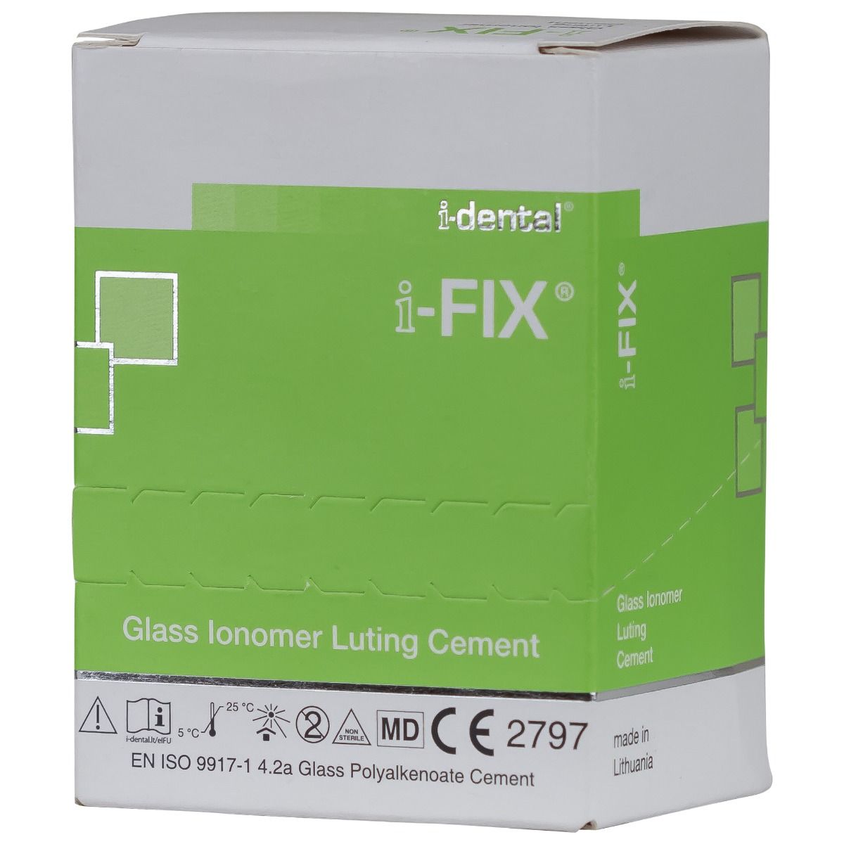 Ciment lipire glass ionomer i-FIX, 20g+10ml — imaginea 3