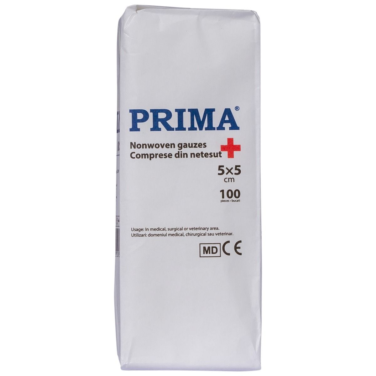 Comprese nesterile din PPSB, PRIMA, pliate in 4, 5x5cm, 100 bucati — imaginea 5