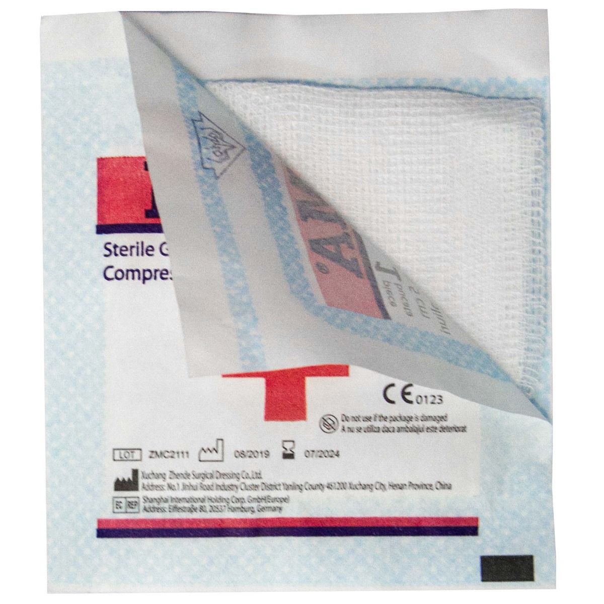 Comprese sterile din tifon PRIMA, 5x5cm, 12 straturi, 100 bucati — imaginea 3