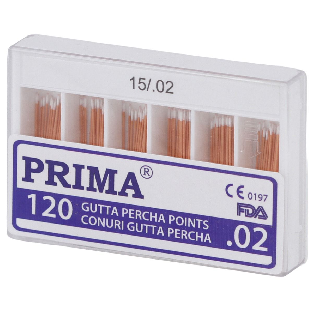 Conuri Gutaperca .02, PRIMA, nr.15-40, diverse culori, 120 bucati — imaginea 2
