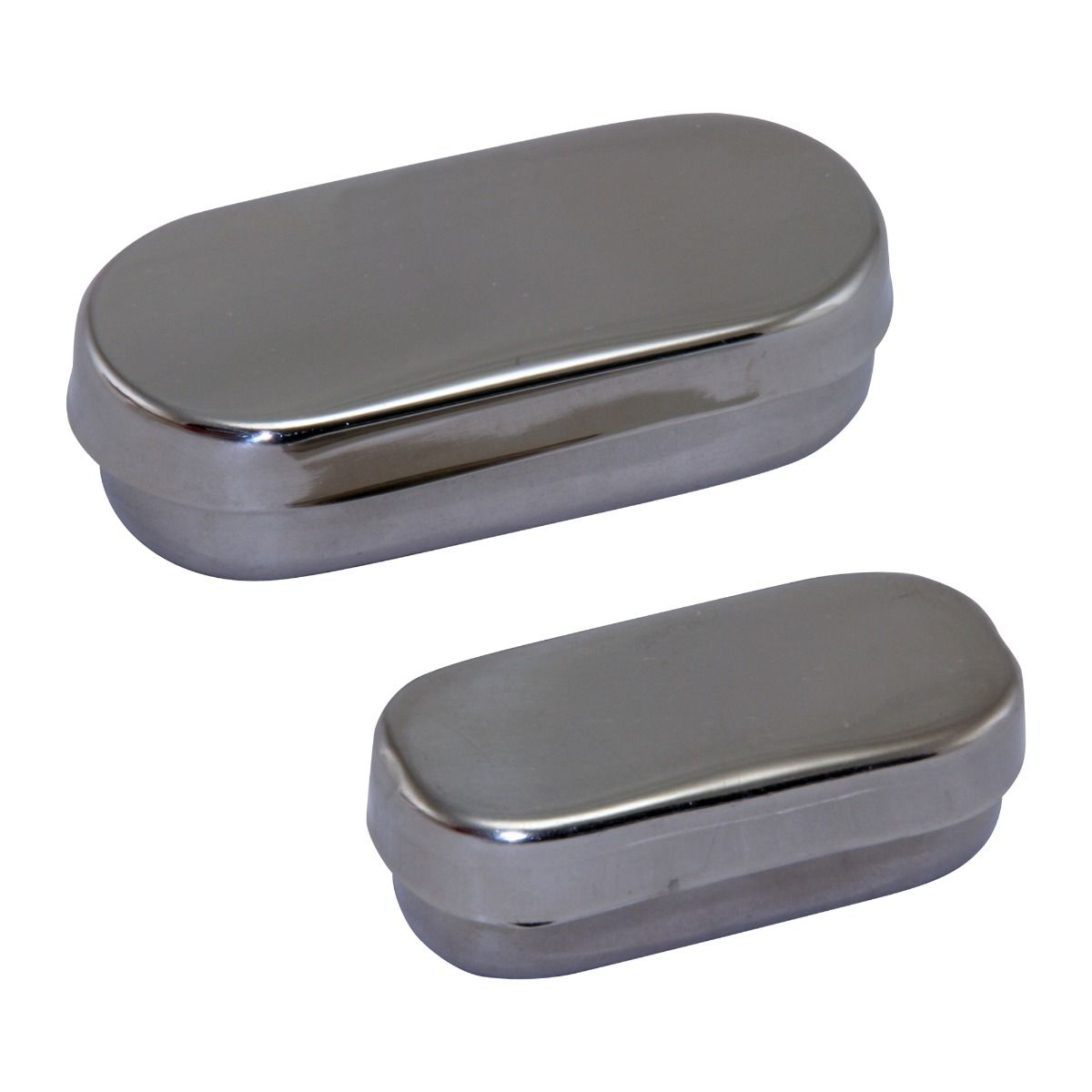 Cutie din inox pentru freze si ace, 9x4x2cm, PRIMA — imaginea 2