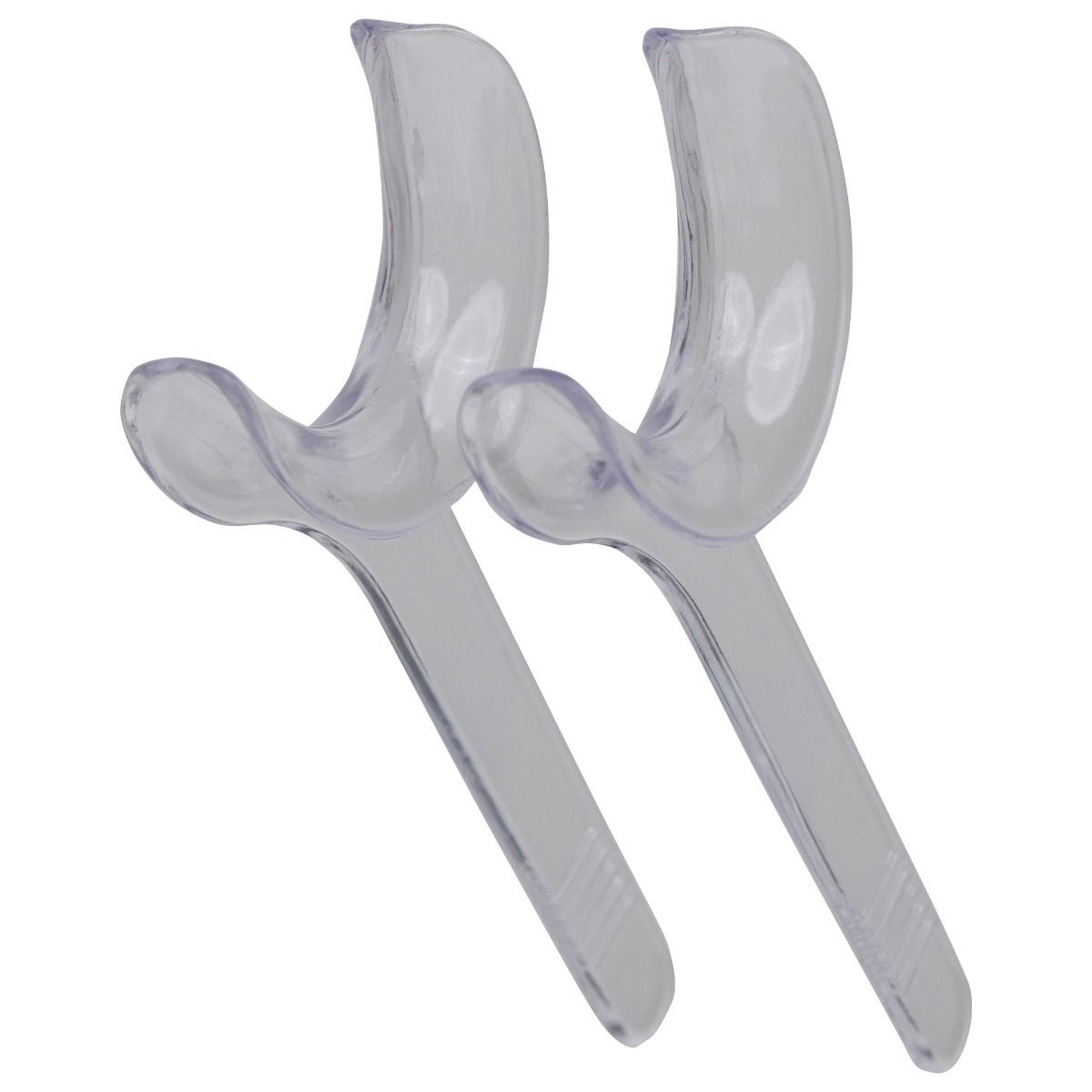 Departator bucal PRIMA cu maner, transparent, plastic autoclavabil 134°C, diverse marimi, 1 pereche