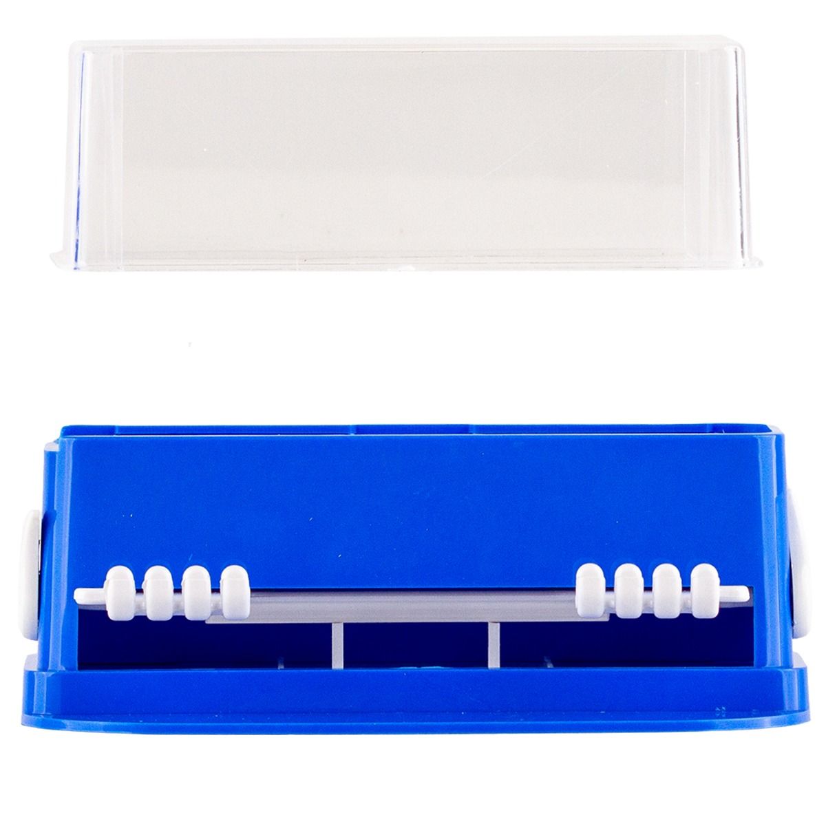Dispenser aplicatoare PRIMA, igienic, din plastic albastru — imaginea 3