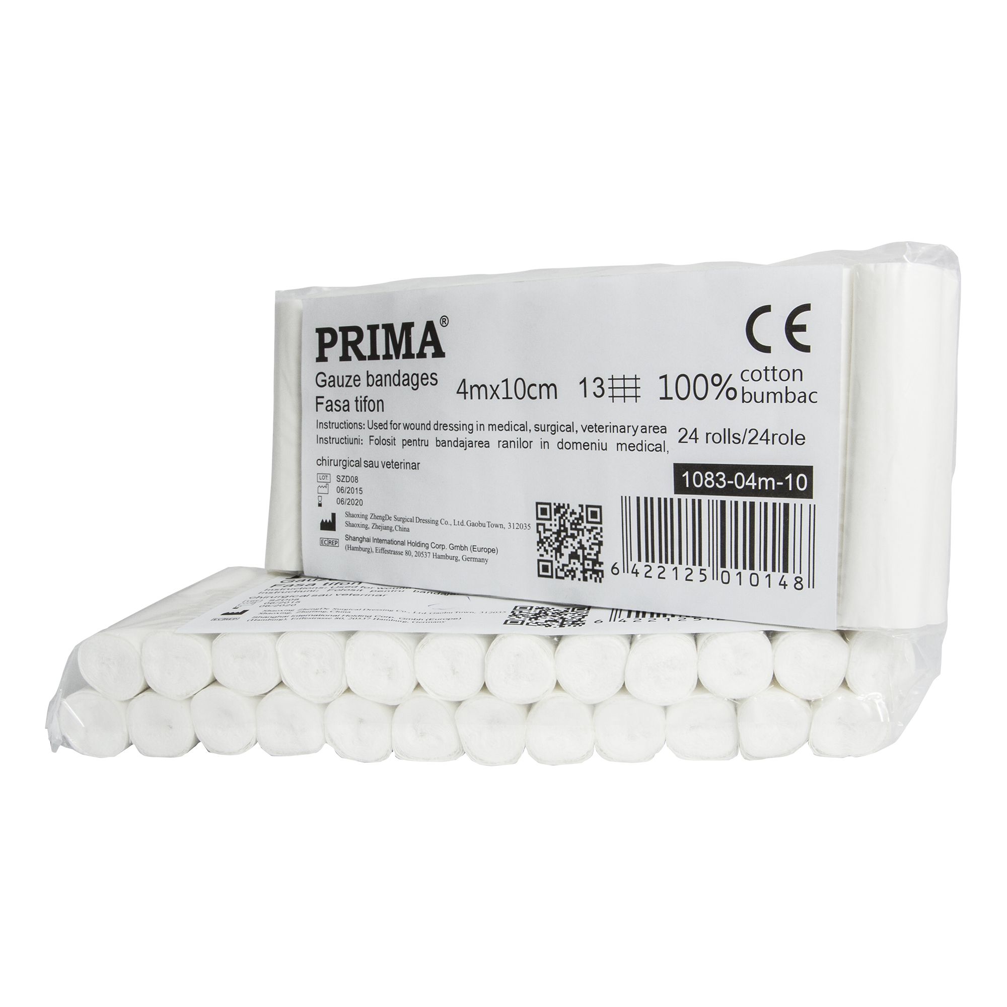 Fasa din tifon, in banderola de hartie, PRIMA, 4mX10cm, 24 role — imaginea 2