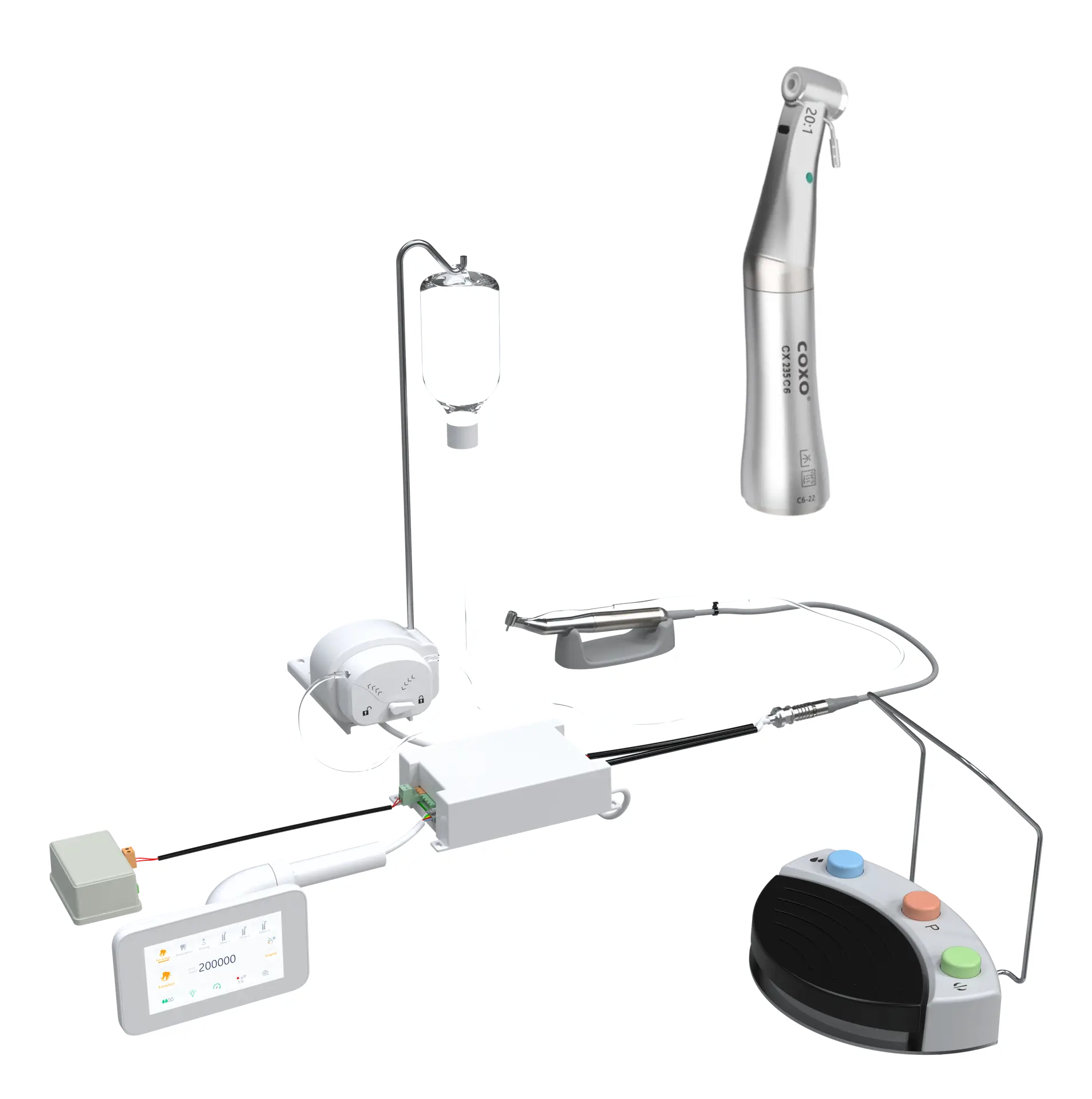 Fiziodispenser COXO C-SAILOR INT Incorporabil cu Contraunghi Implantologie 20:1 Inclus