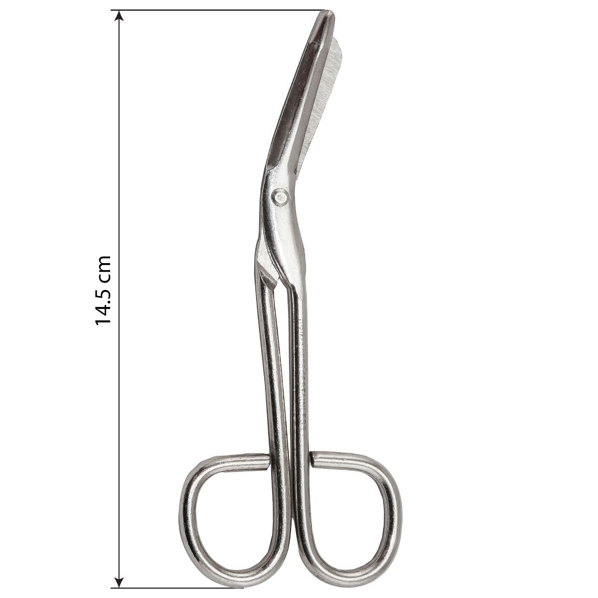 Foarfeca medicala, inox, 14.5cm, autoclavabila, lame curbe, varfuri boante, PRIMA — imaginea 6