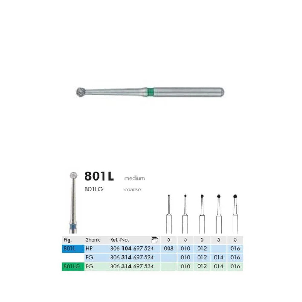 Freze turbină diamantate sferice 801LG 014 Meisinger