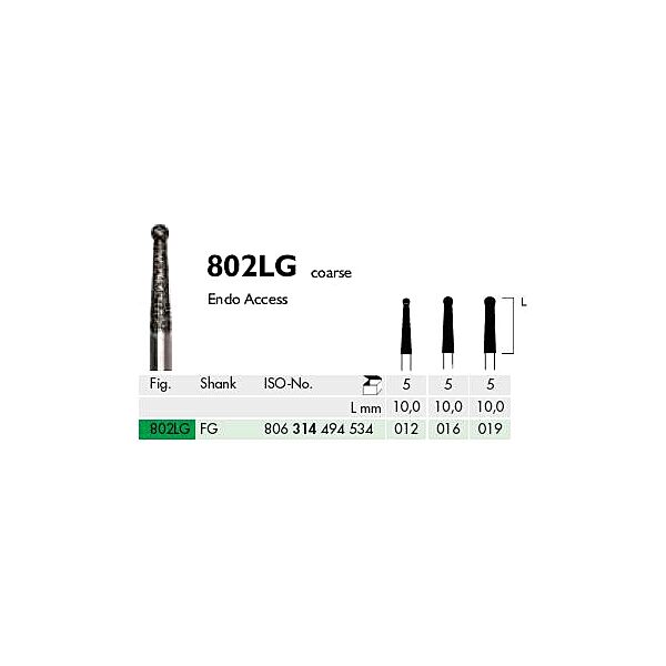 Freze turbină diamantate sferice 802LG 012 Meisinger