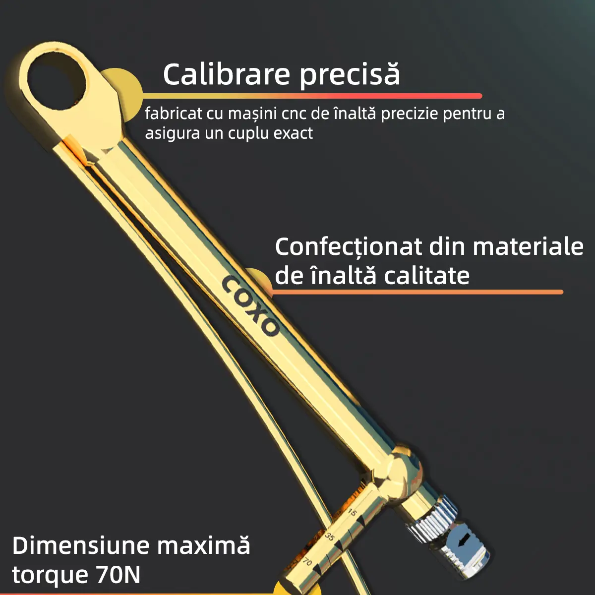 Cheie Dinamometrică de Implantologie COXO C-TW1 cu Set de Adaptoare — imaginea 5