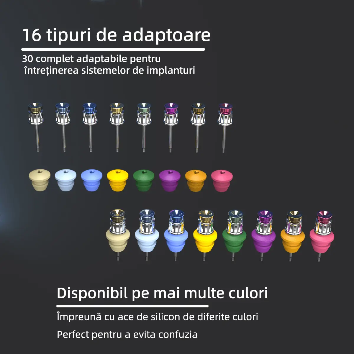 Cheie Dinamometrică de Implantologie COXO C-TW1 cu Set de Adaptoare — imaginea 7