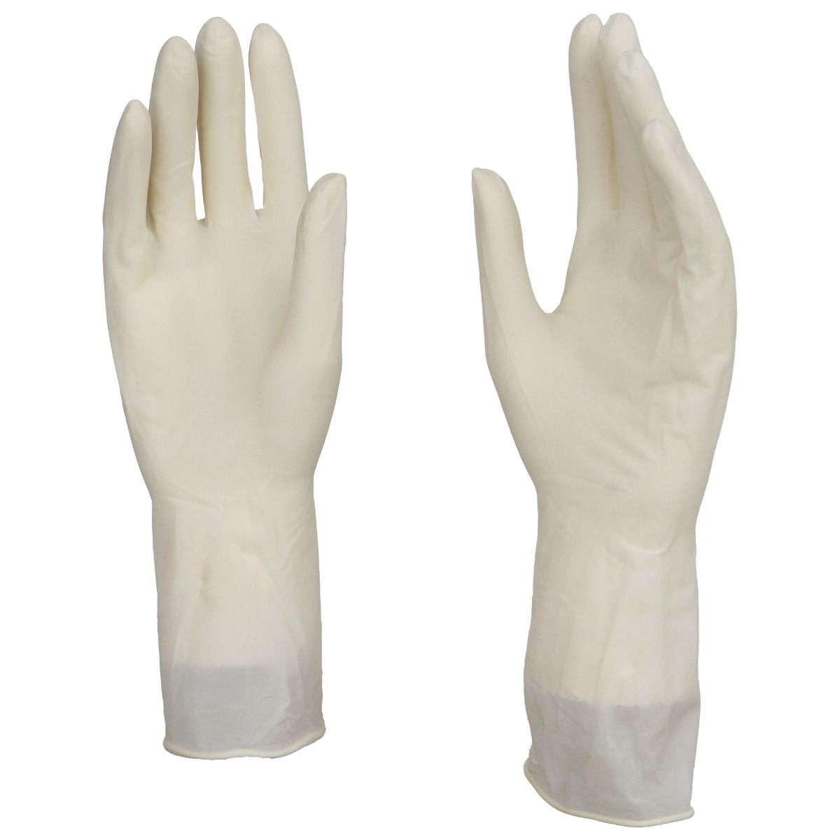 Manusi chirurgicale albe din latex, sterile, PRIMA, usor pudrate, marimi 60 - 85, 1 pereche — imaginea 3