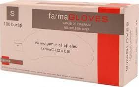 Mănuși latex ușor pudrate M x 100 buc FARMAGLOVES