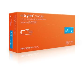 Mănuși Nitril Orange S Nitrylex Mercator