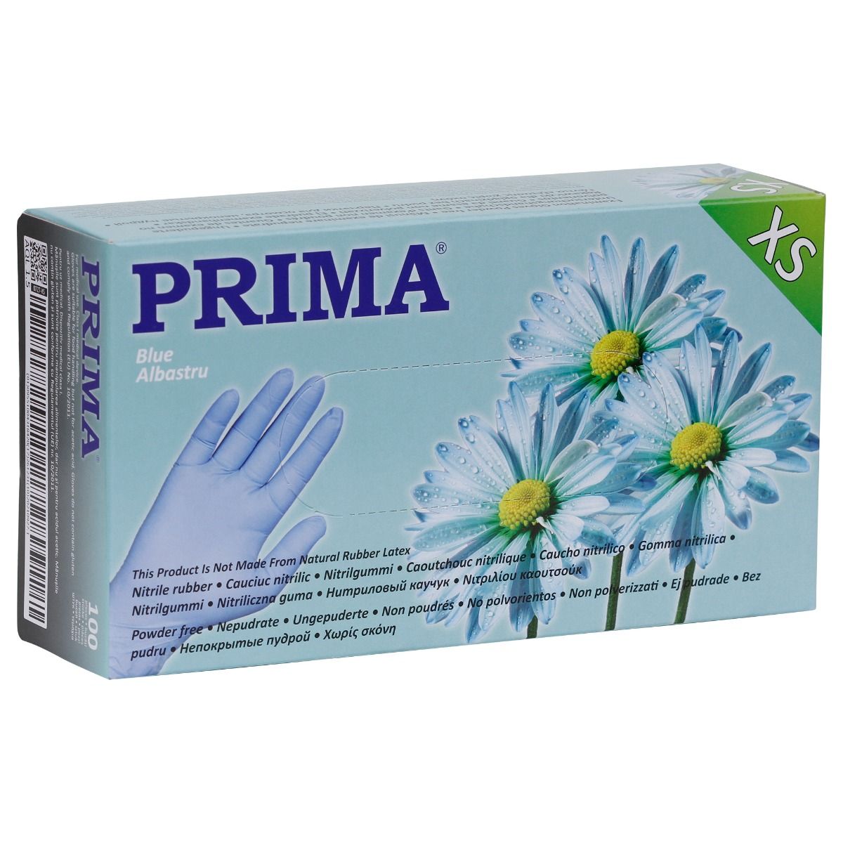 Mănuși Nitril PRIMA, Albastre, Nepudrate, Examinare, S-XL — imaginea 5