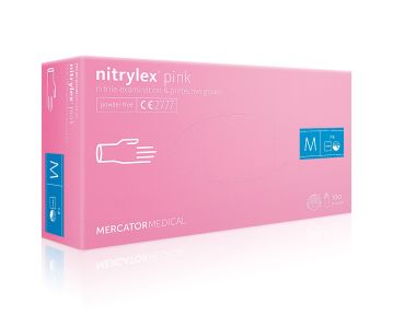 Mănuși Nitril Roz XS Nitrylex Mercator