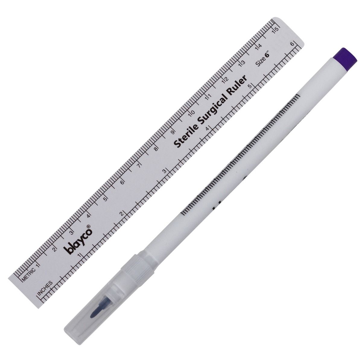 Marker chirurgical steril cu riglă, pentru marcaje precise