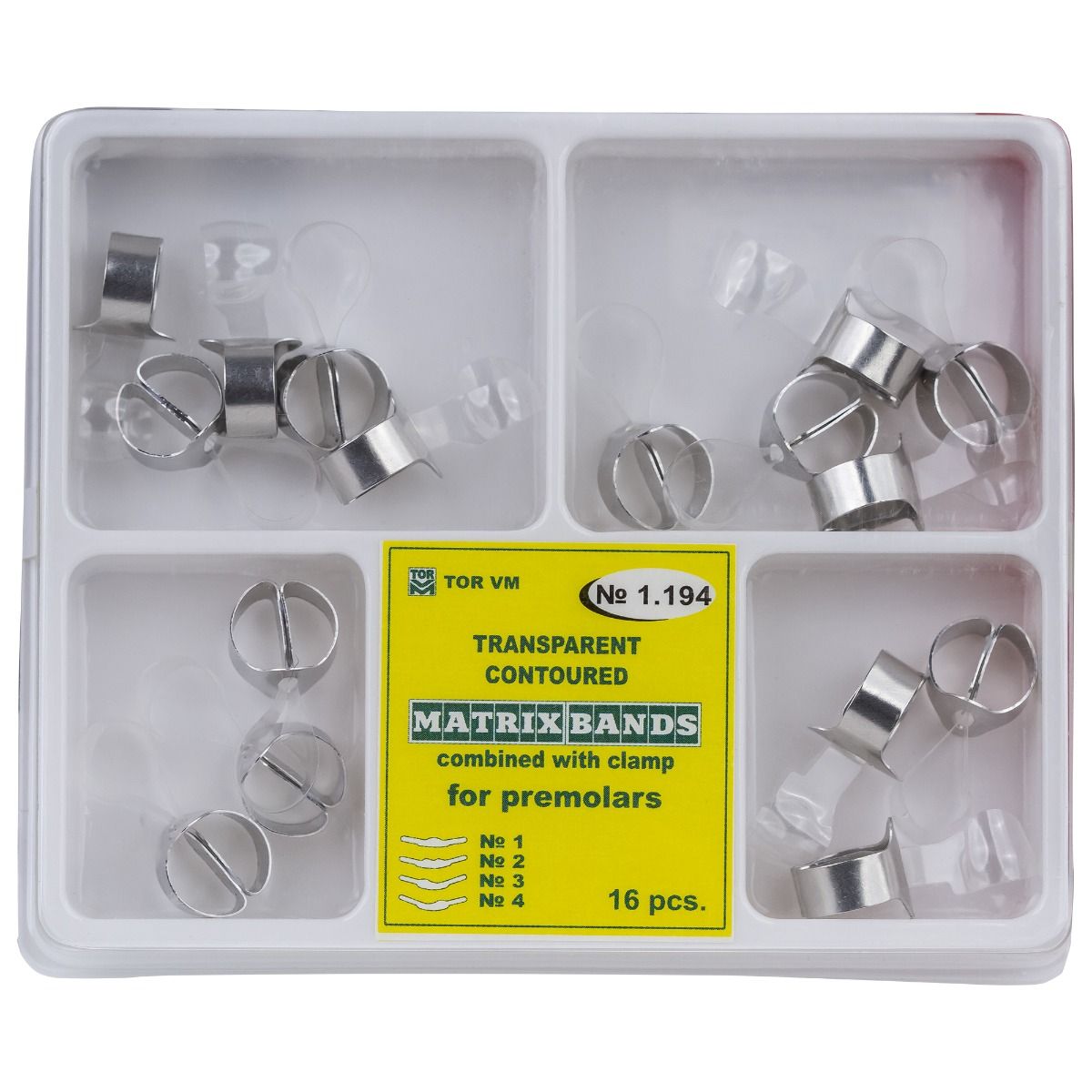 Matrici conturate Mylar cu maner de fixare, 4 tipuri, 16buc