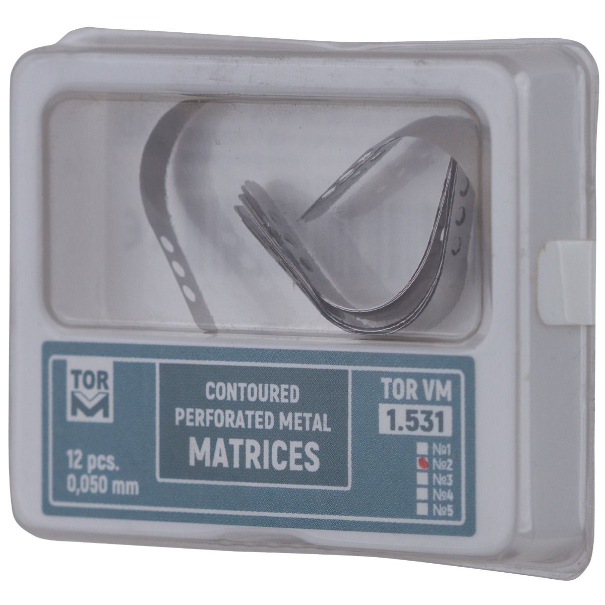 Matrici dentare metalice perforate conturate, diverse marimi Nr. 1-4, grosime 0.050 mm, set 12 bucati — imaginea 4
