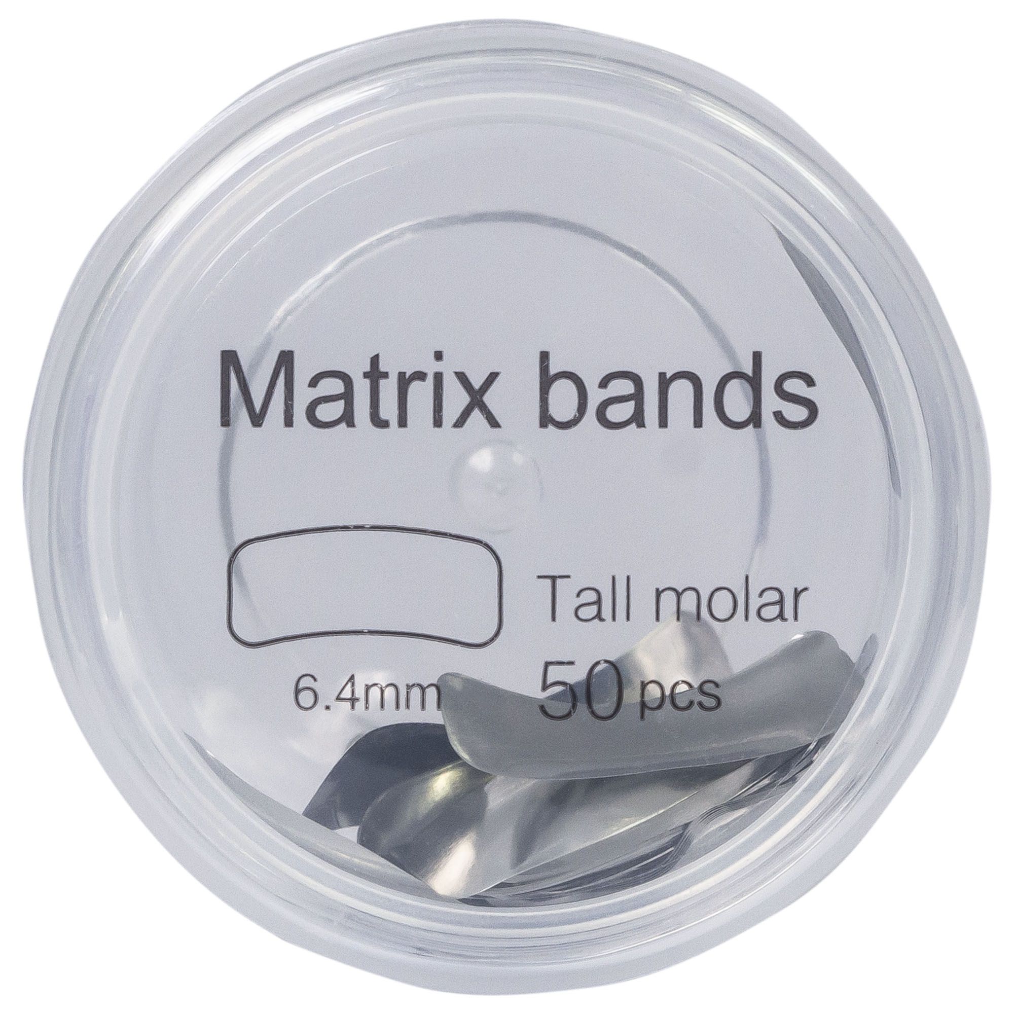 Matrici metalice secționale PRIMA M/L, oțel inoxidabil, 50 buc.