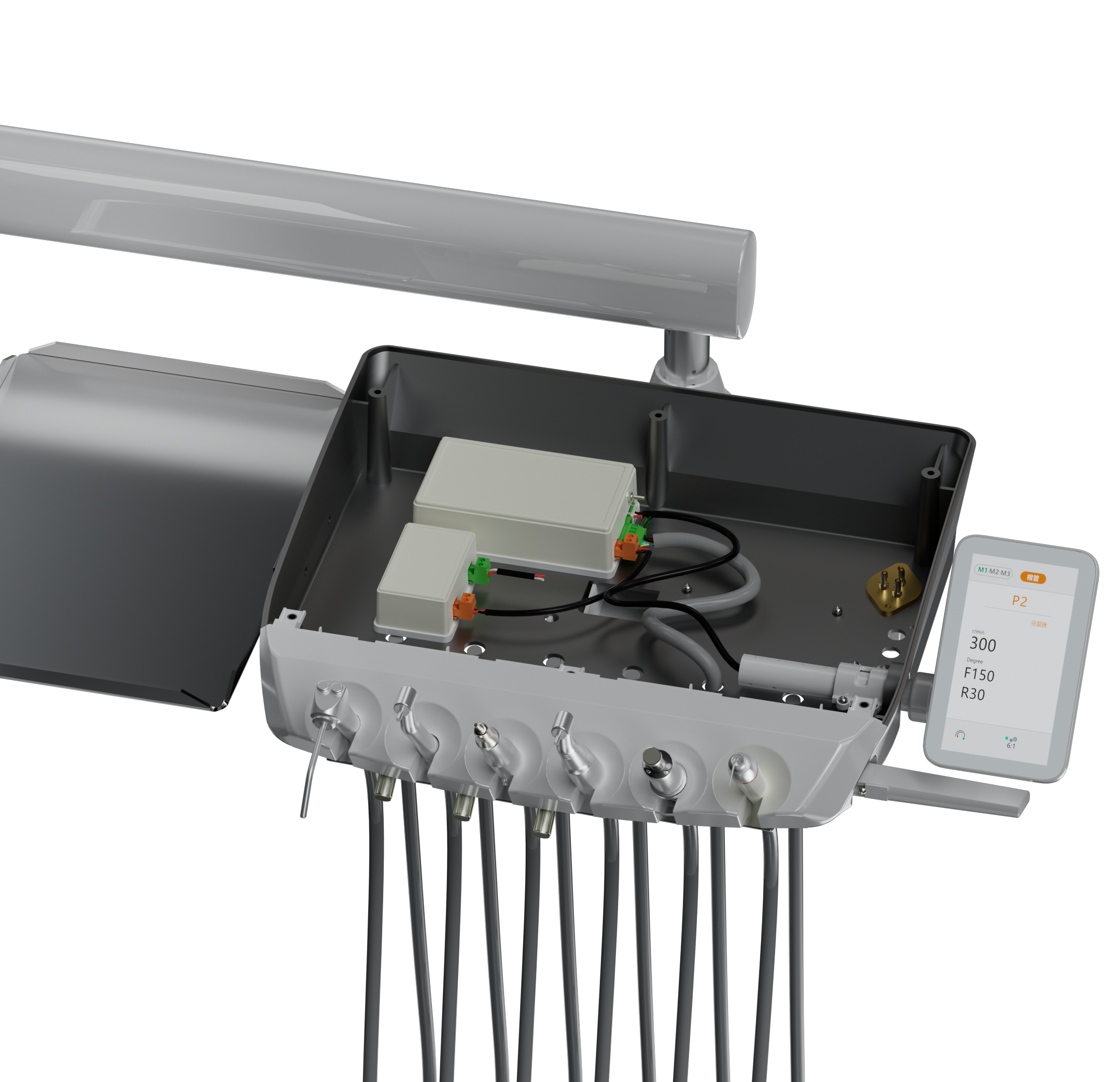 Micromotor electric incorporabil COXO C-Puma Int X2 cu LED și Touchscreen