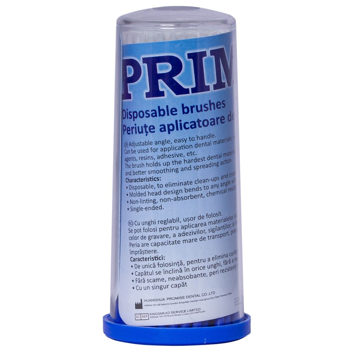 Periute aplicatoare PRIMA pentru bonding demineralizant, de unica folosinta, roz/albastru, 50x110 mm, 100 bucati — imaginea 4