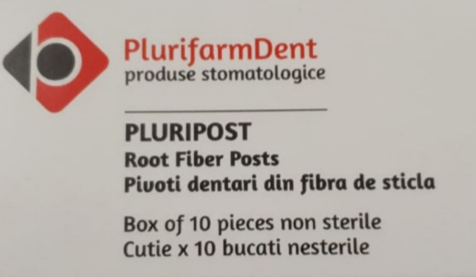 PIVOTI FIBRA DE STICLA PLURIPOST CONICAL PLUS 0.60MM X 10 BUC