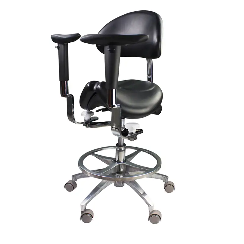 Scaun ergonomic pentru microscop cu suport brațe V2 COXO