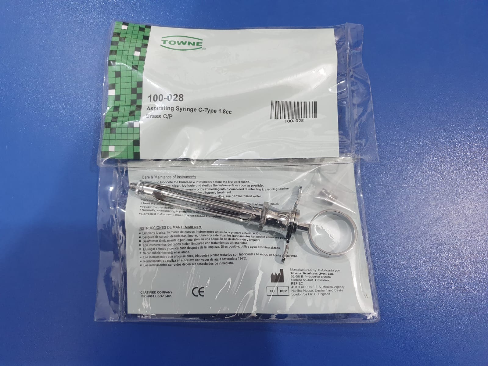 Seringă de aspirație Uniject 100-028 Towne