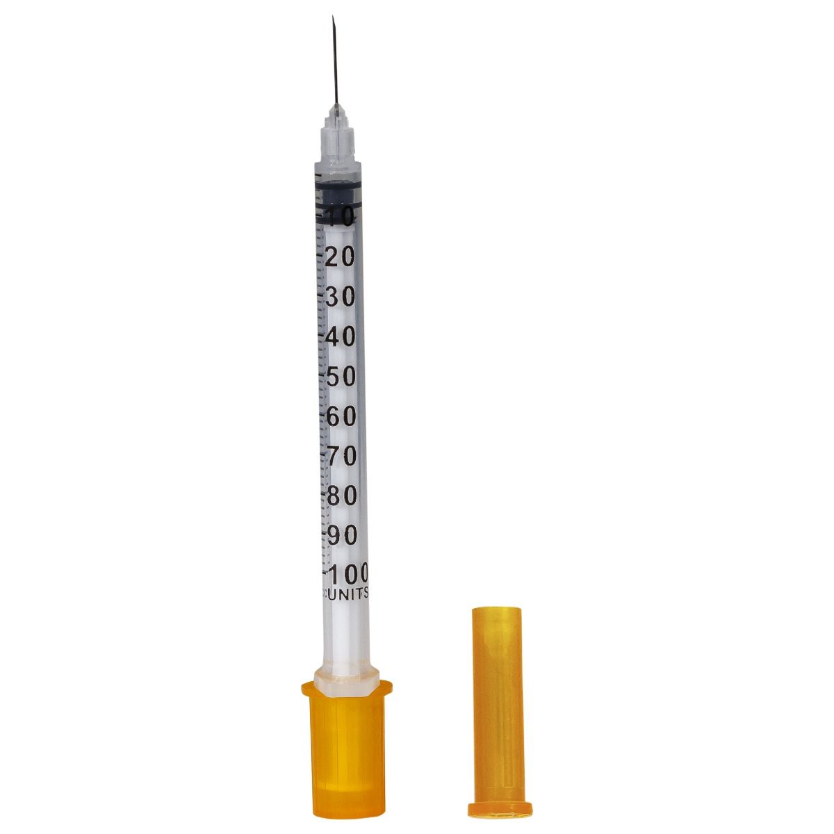 Seringi de insulină PRIMA 1ml, ac fix 27G (0,4x13mm), 100 buc. — imaginea 2