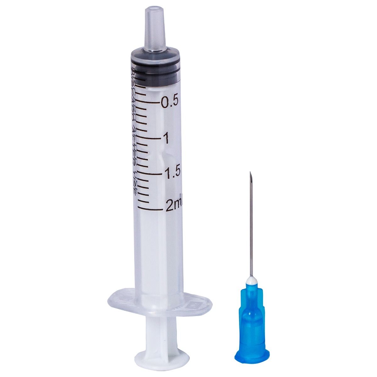 Seringi Luer Slip 2ml, PRIMA, cu ac albastru, 100 bucati — imaginea 4