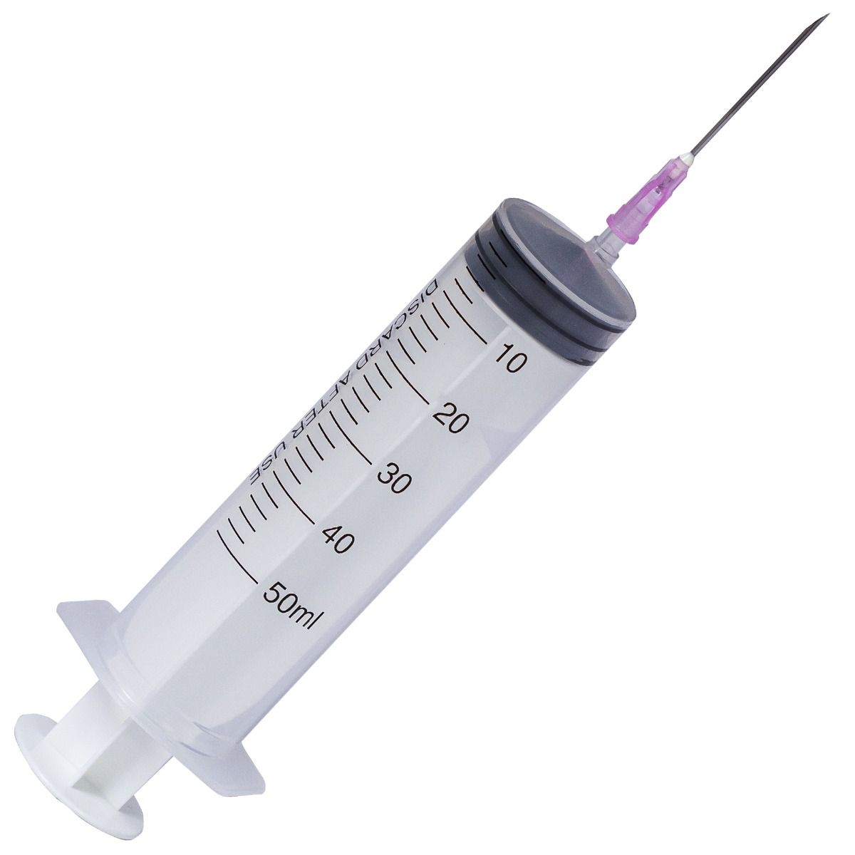 Seringi Luer Slip PRIMA 50/60ml cu ac roz, 25 bucăți