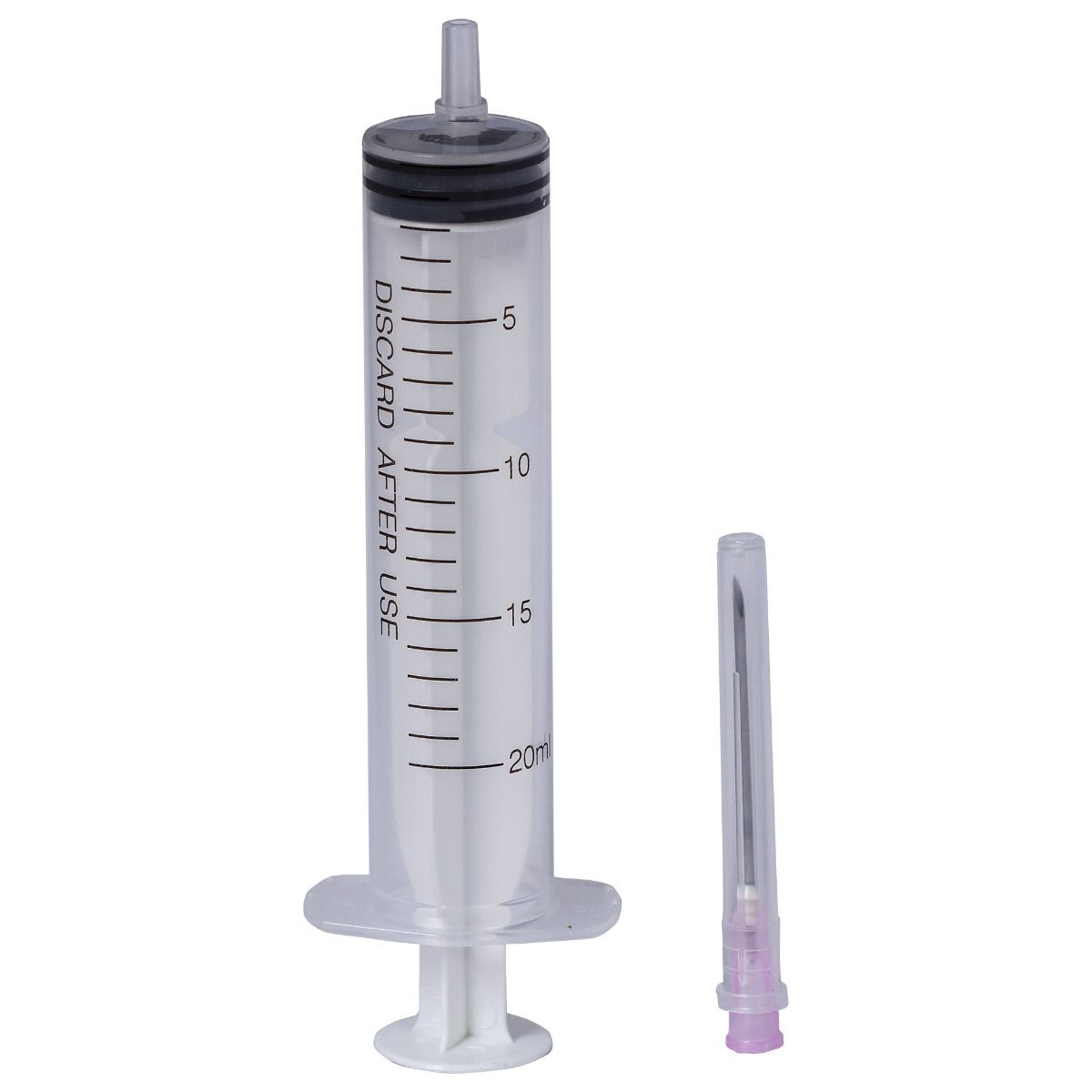Seringi PRIMA Luer Slip 20ml cu ac roz, 50 bucăți — imaginea 2