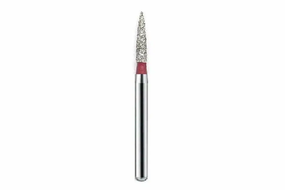 Set 10 freze diamantate DFA FO-21F, flacără, granulație fină, pentru turbină dentară