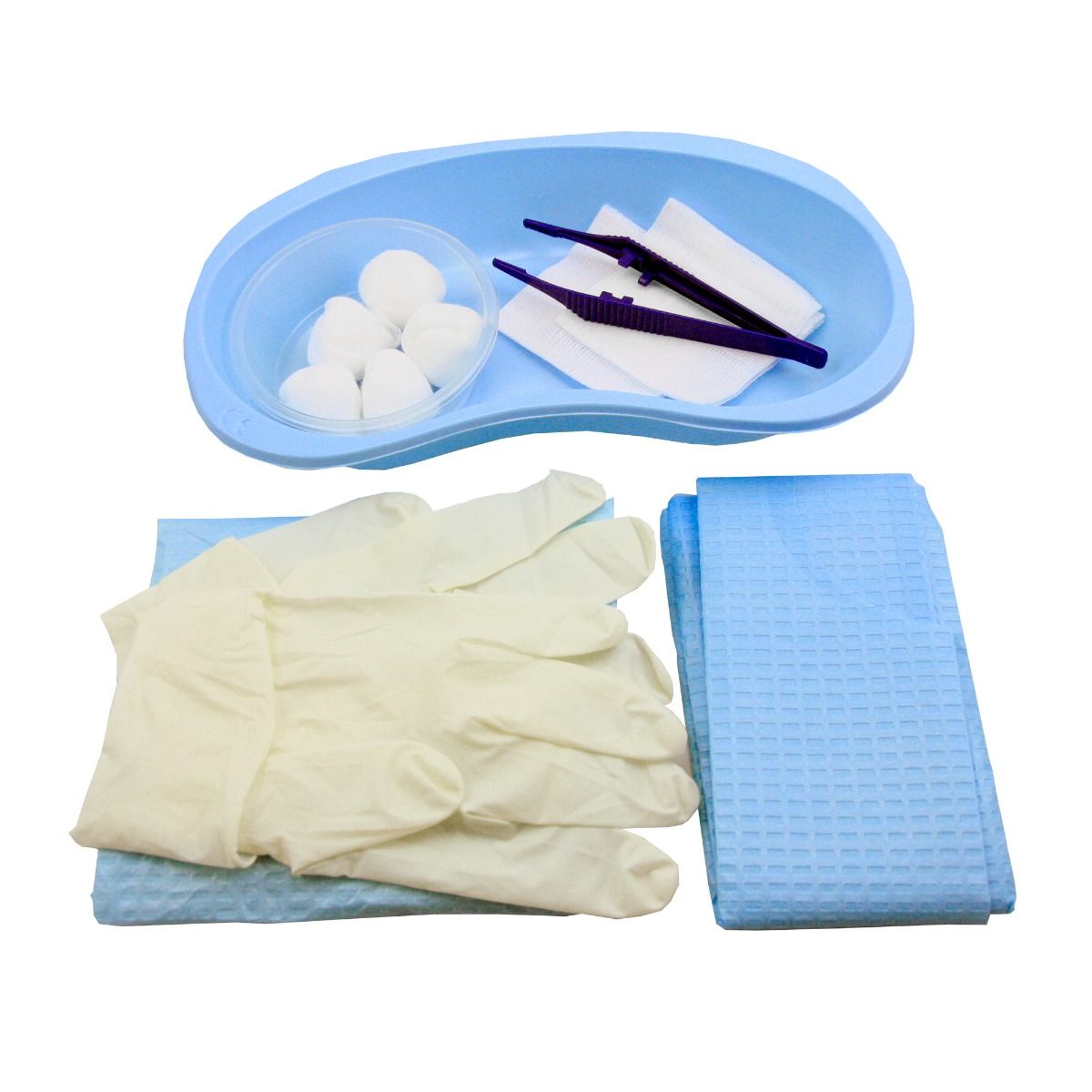 Set chirurgical steril PRIMA: câmp, pensă și tăvițe pentru cateterizări