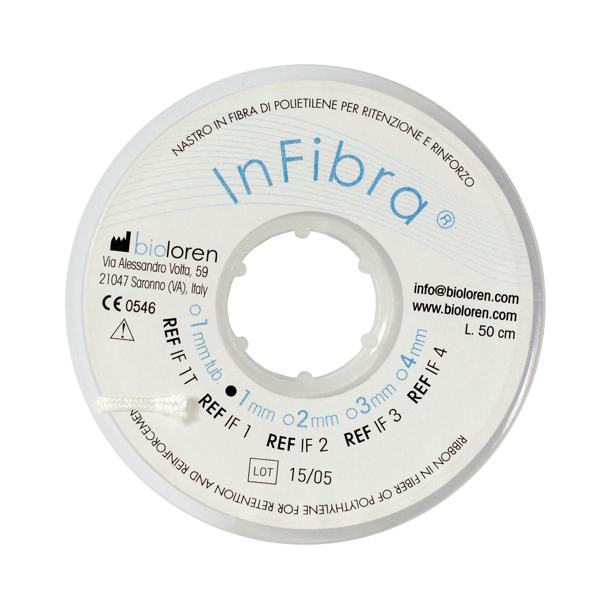 Snur din fibra de polietilena InFibra pentru ranforsare dentara, 50 cm, flexibil, biocompatibil, fara metal — imaginea 3