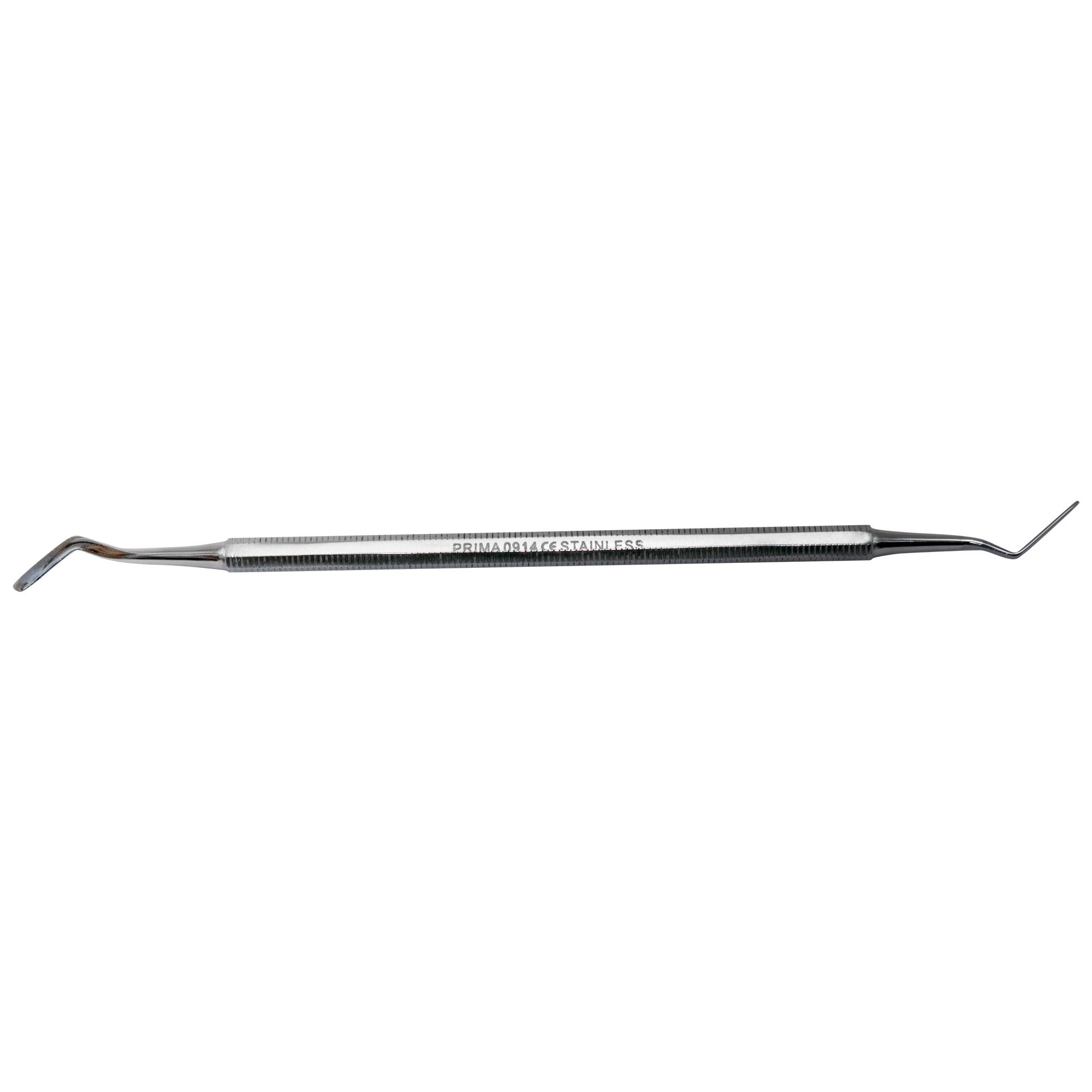 Spatula bucala din inox, PRIMA, cu 2 capete, 17cm — imaginea 2