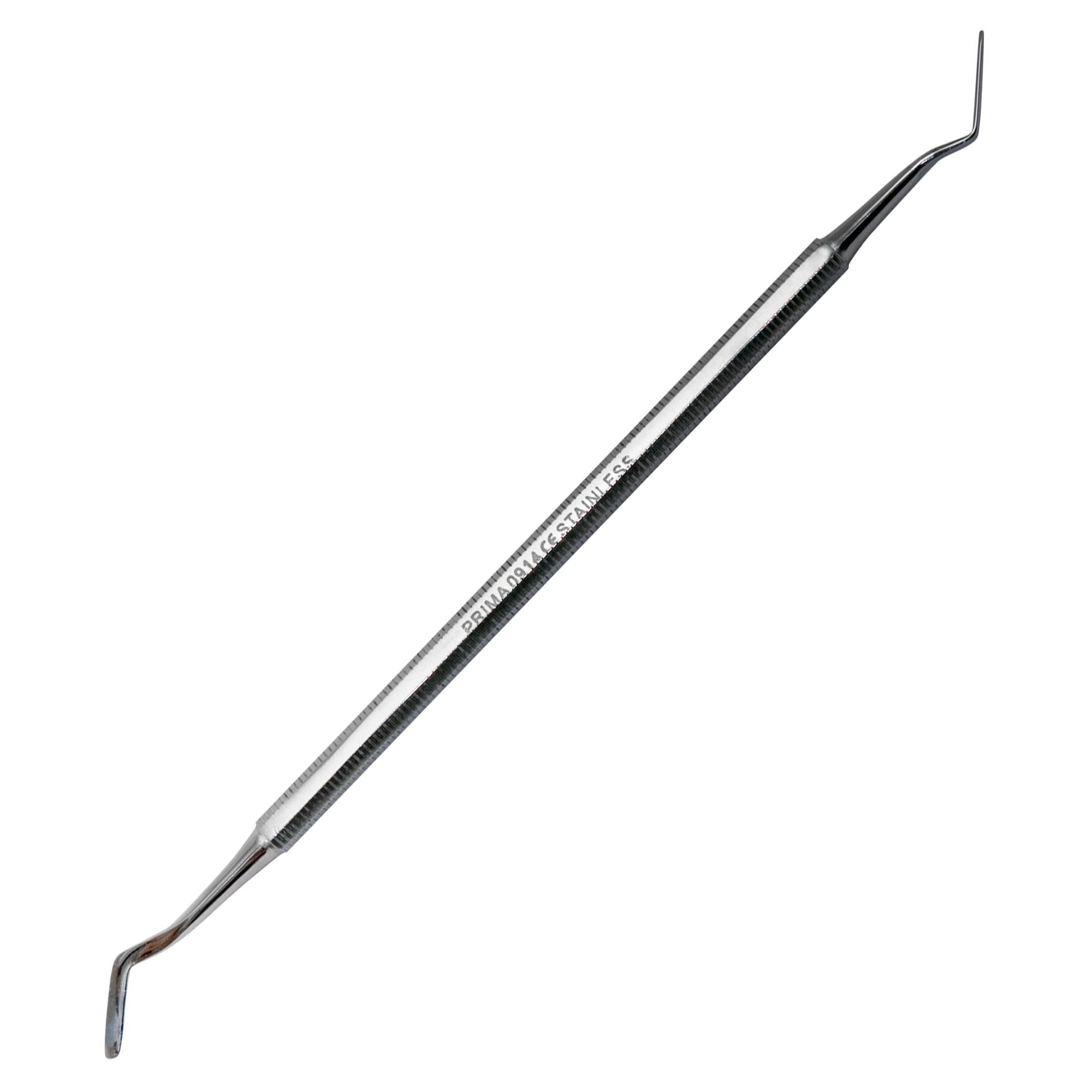 Spatulă dentară PRIMA, dublă, din inox chirurgical, 17cm