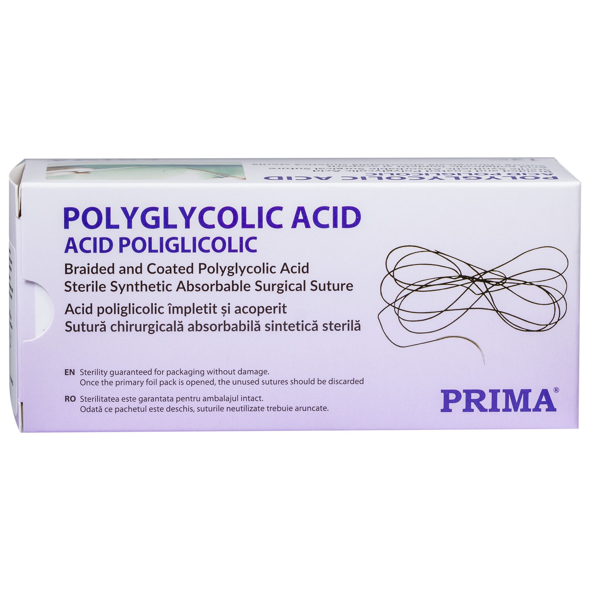 Sutura chirurgicala acid poliglicolic PRIMA 75cm ac Tapercut 3/8 18mm USP 4/0 — imaginea 2
