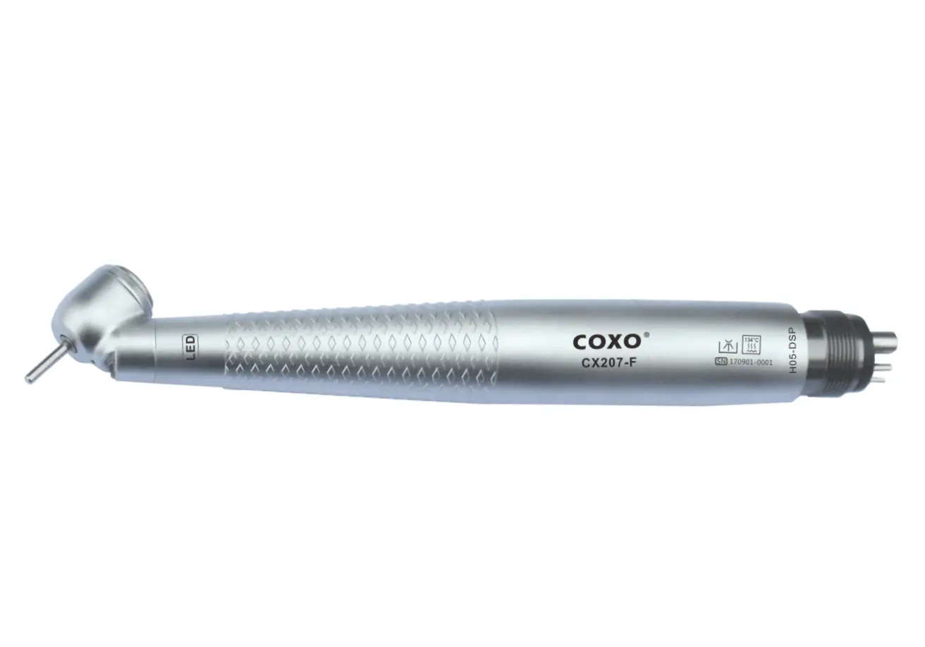 Turbină Dentară COXO H05-DSP cu Generator LED și Cap la 45° - Conectare Midwest — imaginea 2