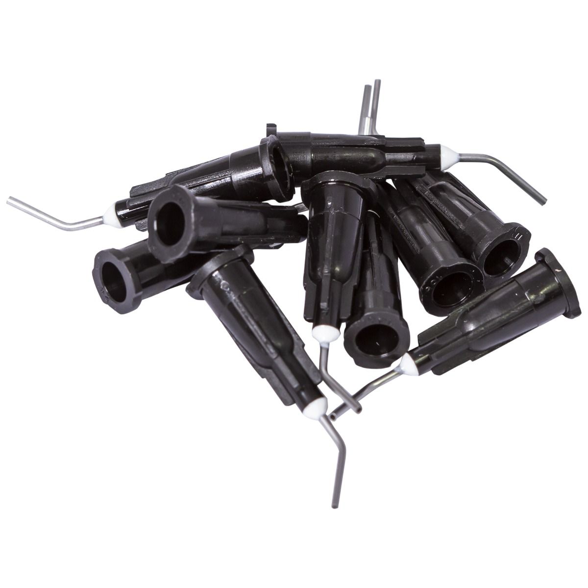 Varfuri aplicatoare compozit flow, PRIMA, 20G, 100 bucati, negre, unghi 45° — imaginea 3
